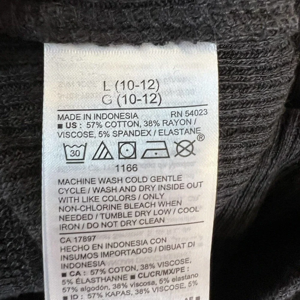 Old Navy Black‎ Ribbed Jogger Pants Size Large New